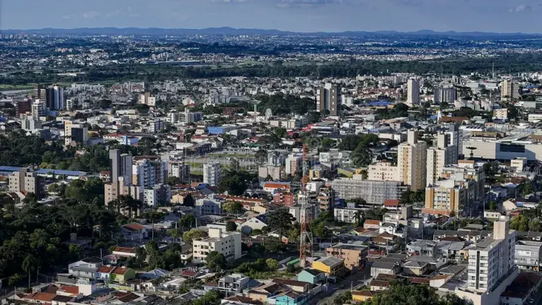 Vista aérea do Iná